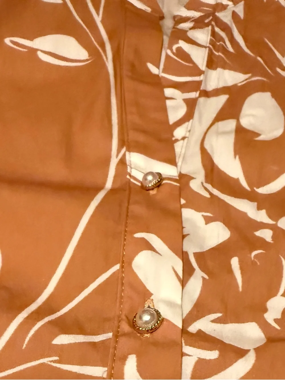 Prosperina Adelaide Fawn Brown Multi Floral Maxi Dress Sz L - Picture 8 of 10